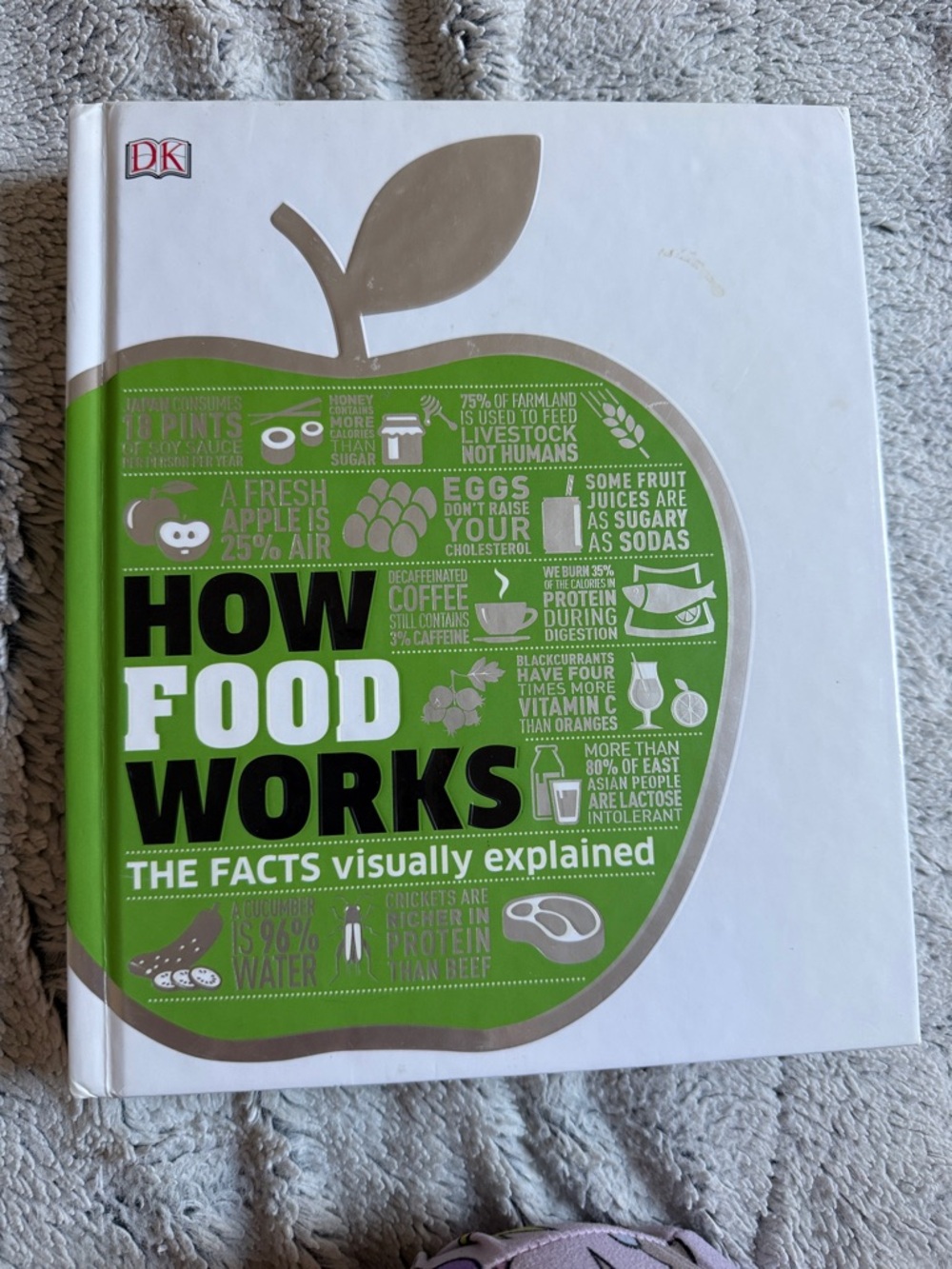 DK How Food Works - Green and White Hardcover Book